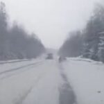 [動画0:27]ロシア人さん、雪道の追い越しがヤバい