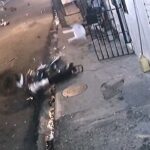 [動画1:00]バイクが交差点で事故・・・！カメラに映った衝撃の瞬間