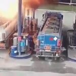 [動画1:33] ガソリンスタンド大爆発、事故の瞬間の映像が公開される