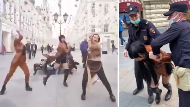 [動画1:10] ロシア、K-POPのカバーダンスをしただけで連行される