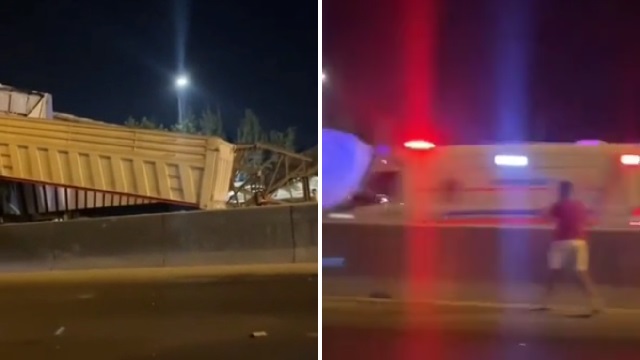 [動画0:42] ヨルダンの救急車、事故現場でとんでもない失態を犯す