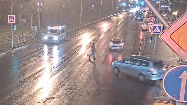 [動画0:30] ４５歳女性、横断歩道の歩行者を撥ねる