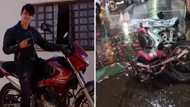 [動画0:31] 陽キャ大学生の最期、信号待ちの車にバイクで追突