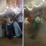 [動画0:17] 恐怖！ダンスパーティーで床が抜け卒業生が落下