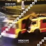 [動画0:36] 消防車、消防車に衝突する